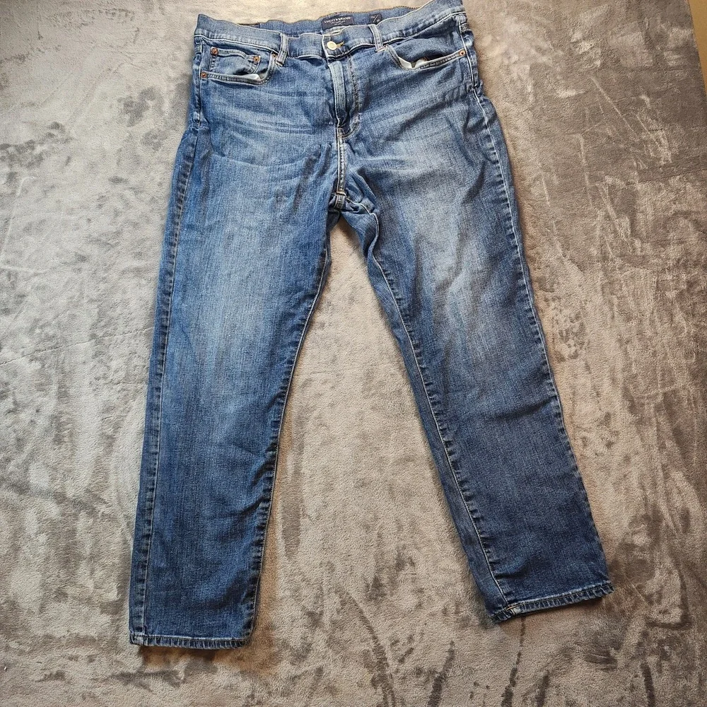 Lucky Brand Jeans Mens 36x30 Blue 410 Athletoc Straight Denim